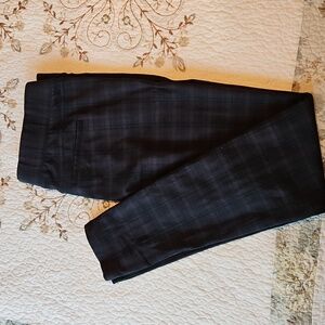 Liverpool Night Sky Plaid Stretch Skinny Pant Size 12